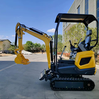 Mini-excavatrice sur chenilles YUMO 0.85T 0.91T, moteur KOOP, haute efficacité, utilisation facile, garantie 1 an