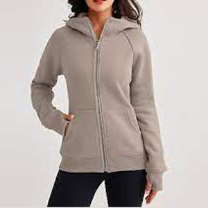 Sweat à capuche confortable en coton pour filles, style bomber slim tendance, motif animal, mode hiver, séchage rapide, fermeture éclair rembourrée - Product Image 4