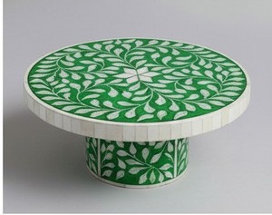 Elegante Soporte para Tartas Cuadrado con Incrustaciones de Hueso, Ecológico, Tamaño Personalizado Disponible, Accesorio Moderno para Decoración de Tartas para Hogares con Estilo - Product Image 5