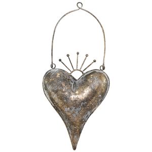 Coeur suspendu élégant en fer de Noël Design moderne en forme de coeur suspendu Idéal pour la maison Décoration de villa Décoration d'hôtel Décoratif - Product Image 3