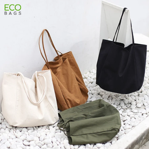 Wholesale Fashion Nylon <b>Canvas</b> Tote <b>Bags</b> Open Style Stone Pattern Hot Trend Ladies Shoulder Tote <b>Bags</b> With Printed Logo - Product Image 1