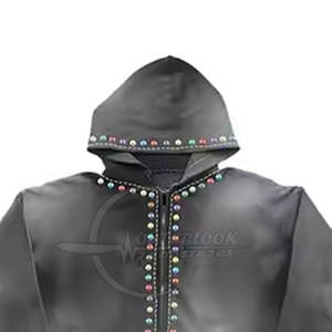 Chándal de diamantes de imitación tallas grandes OEM personalizado hombres lavado ácido chándal de diamantes de imitación en bajo Moq hombres lavado ácido diamantes de imitación - Product Image 6