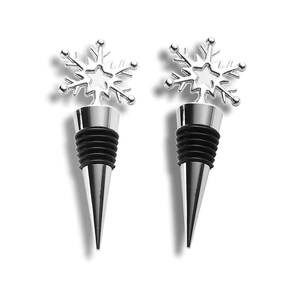 Tapones de botella de cerveza chapados en plata de Metal con diseño de copo de nieve para artículos de Bar y tapones de botella de vino de fiesta de restaurante - Product Image 1
