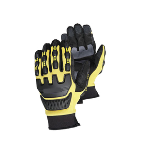 Heavy Duty Impact Gloves Anti-Cut Mechanical Gloves made of Artificial Leather TPR Knuckles for Oilfield Safety Gloves - Product Image 6
