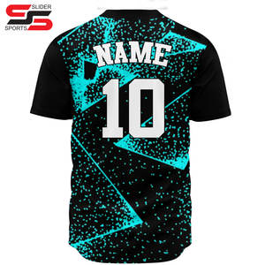 เสื้อเบสบอลปักลายถักแบบว่างเปล่าสำหรับเยาวชนเสื้อถักแบบระเหิดเสื้อซอฟต์บอลตาข่ายแบบติดกระดุม - Product Image 2