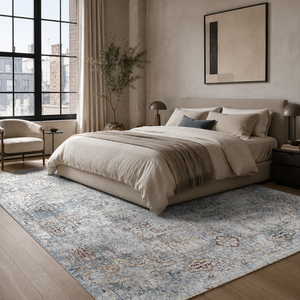 <b>Rug</b> Weavers RW7167 Cicim Indigo Tribal Washable <b>Rug</b> Dropshipping Wholesale Washable Chenille 10 Sizes - Product Image 4