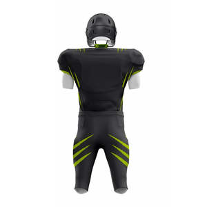 Ensemble d'uniformes de football américain en gros, maillot et pantalon personnalisés pour équipe, manches courtes, impression par sublimation, OEM ODM, vêtements de sport - Product Image 3
