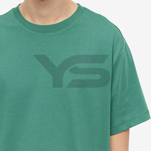 T-shirt 100% coton avec logo personnalisé T-shirt blanc uni pour hommes Logo personnalisé 100% coton Slim Fit décontracté T-shirt à col rond pour hommes - Product Image 2