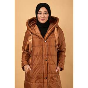 Chaqueta Acolchada con Capucha, Casual, de Manga Larga, Estilo Gabardina - Product Image 2