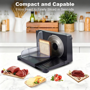 Tiêu Chuẩn Châu Âu Tuân 150W Điện Nhà <span class=keywords><strong>Slicer</strong></span> Có Thể Gập Lại Thiết Kế ABS Thép Không Gỉ Hiện Đại Đa Chức Năng Rau - Product Image 4