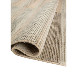 Alfombra Clásica de Lana a Rayas Tesoro, Grande, Verde, Tejida a Mano, Hwl-501, 10mm de Grosor, para Entrada, Pasillo, Rectangular, Uso Doméstico - Product Image 2