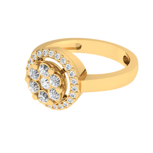 แหวนเงินแท้ 925 ตรา BIS พร้อมตัวเลือกการชุบทอง (โรเดียม/ทองเหลือง/ทองชมพู) และฝังเพชรคิวบิกเซอร์โคเนีย - Product Image 2