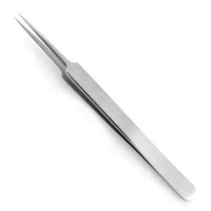 Kounain แหนบแต่งขนตาทำมือสแตนเลสปลายนาโนไฟเบอร์ที่สมบูรณ์แบบโค้งตรงมุม - Product Image 1