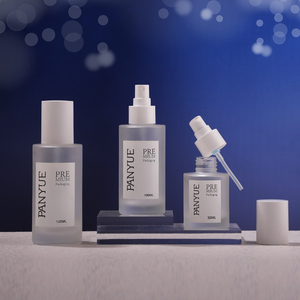 Flacone Contagocce in Vetro da 30ml Bianco Opaco Vuoto, Vaso per Crema Satinato da 30g 50g 100g, Flacone con Pompa per Lozione, Packaging per la Cura della Pelle - Product Image 2