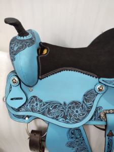 Selle occidentale anglaise en cuir de haute qualité pour l'équitation Tack confortable durable pour la course d'entraînement et l'équitation en plein air - Product Image 5