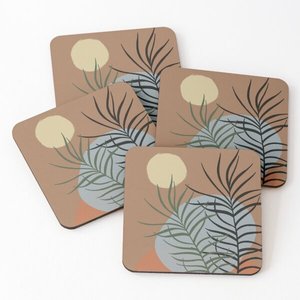 Boho pressé fleur tasse sous-verres acrylique clair rond cristal tasse tapis pour boissons accessoires de cuisine napperons maison et cuisine - Product Image 6