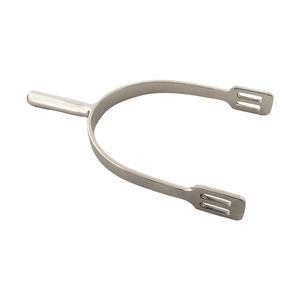 Haute qualité hommes anglais équitation en acier inoxydable éperon tête ronde Rectangle tiges pour l'équitation - Product Image 1
