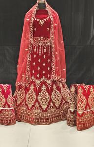Designer de luxe exquis mariée Lehenga Choli Double Dupatta riche embellissements pierres Collection de vêtements indiens pakistanais - Product Image 3