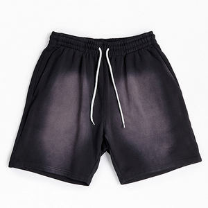 กางเกงขาสั้นเอวยางยืดผ้าฝ้ายพิมพ์ลายกรดสำหรับผู้ชาย ไซส์ใหญ่ สไตล์ไฮสตรีท ผ้าฝ้าย 100% รับผลิตตามแบบ พร้อมสกรีนโลโก้ - Product Image 2