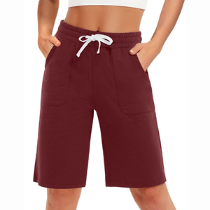 Pantalones cortos de algodón para mujer Cómodo ajuste regular Perfecto para viajes de verano Características Cintura ajustable Ideal para comprar a granel - Product Image 4
