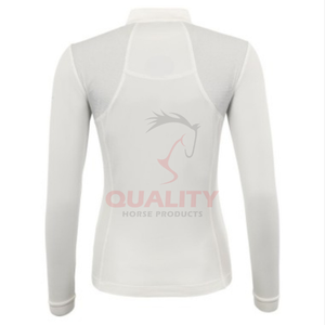 Chemise d'équitation pour femmes, tissu extensible athlétique élégant, évacuation de l'humidité, haut de performance léger, vêtements d'équitation - Product Image 5