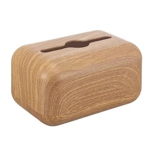 Boîte de couverture rectangulaire en bois d'acacia pour le bureau à la maison boîte de mouchoirs rustique carrée en bois à bas prix - Product Image 2