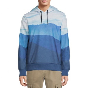 เสื้อฮู้ดโพลีเอสเตอร์/ คอตตอนสำหรับผู้ชายเสื้อผ้าแนวสตรีทระบายอากาศได้ดีย้อมสีธรรมดาเป็นมิตรกับสิ่งแวดล้อม - Product Image 5