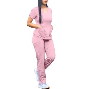 Uniformes médicaux confortables de nouvelle mode pour femmes ensembles de gommages de jogging extensibles doux costumes de gommage d'allaitement pour femmes - Product Image 2