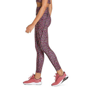 Leggings de haute qualité personnalisés pour femmes, taille haute, doux, imprimés colorés pour la course à pied, le cyclisme, le yoga - pour femmes et filles - Product Image 6