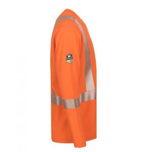 Customize New Product Men T <b>Shirt</b> Custom Logo Hi Vis Long Sleeve <b>Flame</b> Resistant Cotton Tee <b>Shirt</b> for Men - Product Image 4
