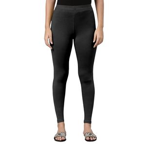 Trendmalls Cómodas mallas recortadas para mujer Algodón súper peinado Elastano Estiramiento Ultrasoft Cintura de punto () - Product Image 1