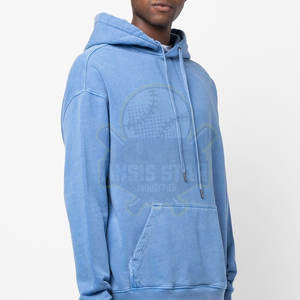 Sweat à capuche délavé à l'acide de haute qualité pour hommes pull surdimensionné Street Wear avec capuche pour l'hiver respirant séchage rapide Logo personnalisé - Product Image 4