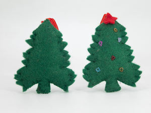 ลูกปัดห่วงแขวนต้นคริสต์มาสขนาดเล็ก11ซม. สักหลาดประดับต้นคริสต์มาสสำหรับตกแต่งบ้านตกแต่งเทศกาลคริสต์มาส - Product Image 2