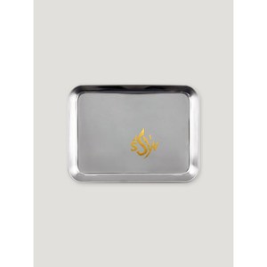 Juego de 2 bandejas de acero inoxidable, Plata pulida, forma cuadrada de alta calidad, plato de mesa para servir frutas, bandeja de comida para Hotel y restaurante - Product Image 3