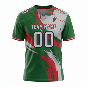 Maillot de football américain sublimé personnalisable, respirant, avec emplacement pour logo avant - Product Image 1