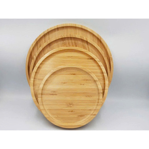 Plateau de service élégant en bambou Huhipro, design circulaire, finition peinte, multifonction, facile à nettoyer, antidérapant, qualité supérieure, fabriqué au Vietnam - Product Image 6