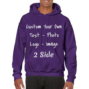 Sudadera con capucha personalizada para hombre, Sudadera con capucha de color sólido para hombre, ropa informal, jersey con capucha y bolsillo frontal a la venta con bordado desgastado - Product Image 2