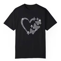 Nouveau style 2026 – T-shirt homme 100 % coton uni, écologique, avec strass, respirant, séchage rapide, décontracté, design de luxe, manches courtes