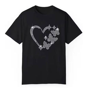 Nouveau style 2026 – T-shirt homme 100 % coton avec strass, respirant, séchage rapide, décontracté, design de luxe, manches courtes, streetwear - Product Image 1