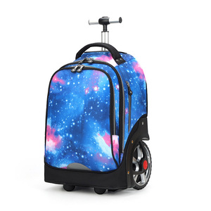 Neuer Cartoon Design School Roll rucksack mit Mehrfach ablage für Schüler Sac a Dos a Roulettes Enfants - Product Image 5