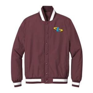 Veste de baseball en laine d'hiver personnalisée avec col montant et logo frontal pour hommes - Product Image 4