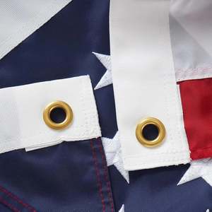 American <b>Flag</b> 3x5 Ft Made USA Heavy Duty Tough Spun Polyester All Weather High Quality Pennant TearProof Series for Outdoor Use - Product Image 3