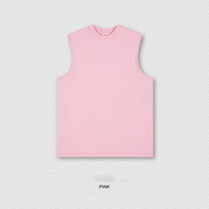 Chaleco táctico deportivo holgado de color sólido para hombre, camiseta de marca de moda para hombre, camiseta de verano 2025 de la mejor tela al por mayor - Product Image 4