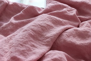 Donna Hotels Dusty Pink Ensemble de taies d'oreiller 100% coton délavé 300TC Twin Size avec boutons en noix de coco pour la maison - Product Image 4