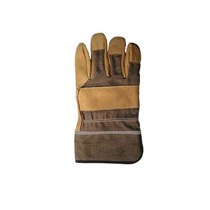 Gants de travail en cuir robustes Sécurité Logo personnalisé Gants Protection complète des doigts Gants de travail neufs - Product Image 2