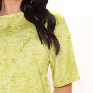 2025 été 2 pièces T-Shirts et shorts ensembles séchage rapide femmes respirant cravate teinture 100% coton été Twin Shorts ensembles personnalisés - Product Image 5