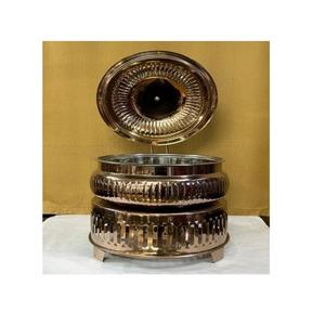 Royal Hotel ชุดอุ่นอาหารสแตนเลสสุดหรูสำหรับร้านอาหารชุดจานร้อนแบบอาร์ตเดคโคสีตามสั่ง - Product Image 4