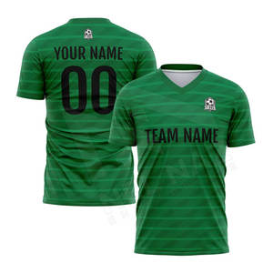 Nueva llegada personalizada sublimación transpirable cuello en V deportes Jersey Top manga corta ropa de fútbol hecho en Francia - Product Image 3