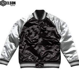 Chaqueta universitaria transpirable de nailon y poliéster con logotipo personalizado de la mejor calidad, ropa de calle de moda para unisex - Product Image 2