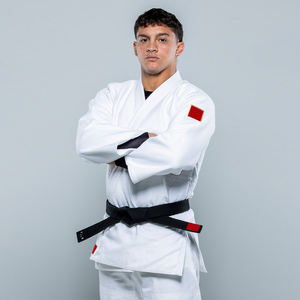 Kimono de judo robuste 340g pour la compétition et l'entraînement, uniforme en coton premium à double tissage, coupe confortable, longue durée de vie, personnalisable - Product Image 2